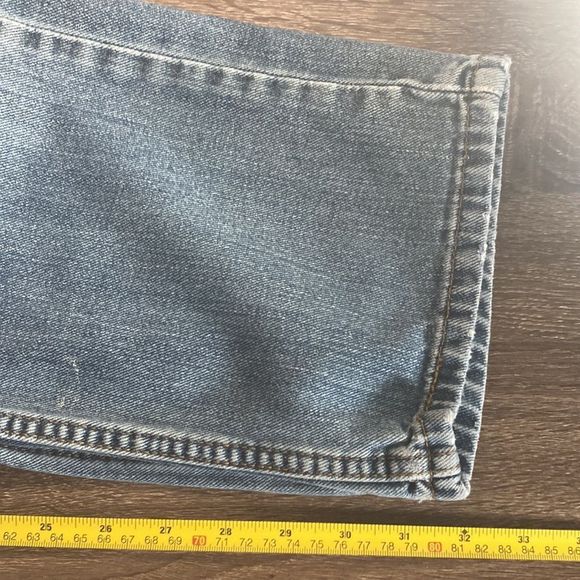 Mens 34x32 Signature Levi Strauss & Co Reg Straight Blue Jeans - Picture 13 of 16